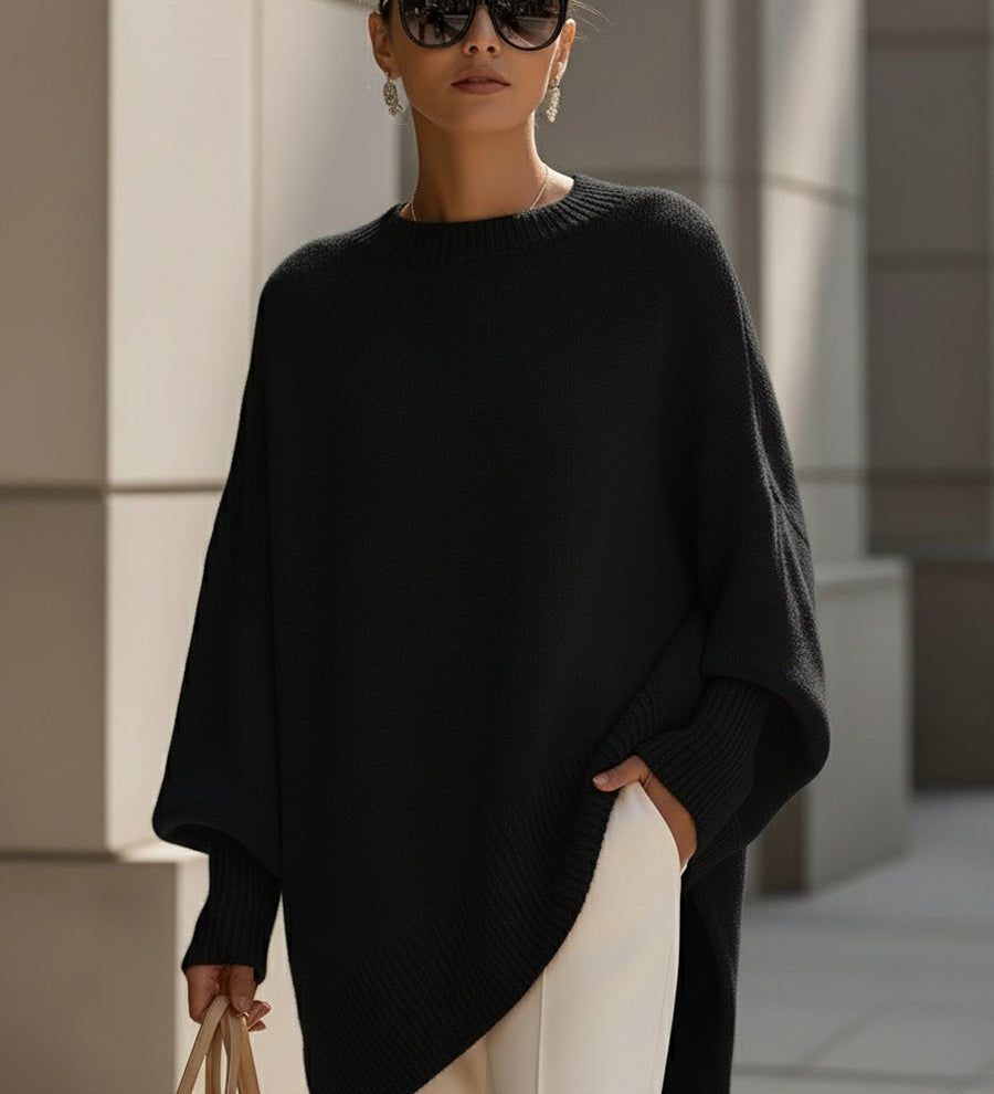 Yleisöponcho, oversize, luksus