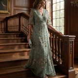 Halter Bloom Flow maxi -mekko