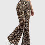 Bootcut-housut leopardikuosilla