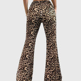 Bootcut-housut leopardikuosilla