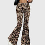 Bootcut-housut leopardikuosilla