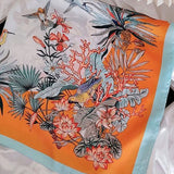 Cecile-huivi 100 % silkkiä 68 cm