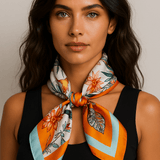 Cecile-huivi 100 % silkkiä 68 cm