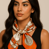 Foulard 100% silkkiä 68 cm