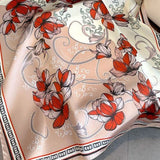 Huivi 100% silkkiä 68 cm
