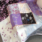 Heklanihuivi 100% silkkiä, 68 cm, violetti