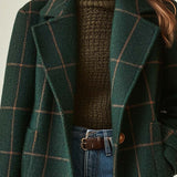 Tweed-takki, karhuprintti, retro